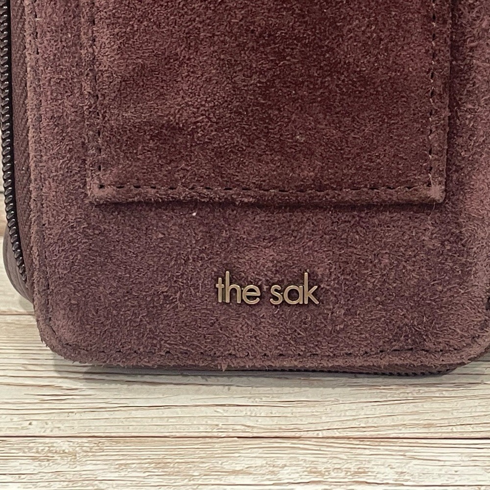 The Sak Chocolate Brown Suede Crossbody Bag - Picture 5 of 12
